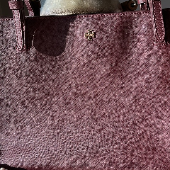 TORY BURCH EUC Burgandy tote bag. Comes with unbranded dust bag. - Picture 6 of 16